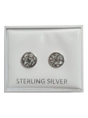Sterling Silver Tree Of Life Design Stud 