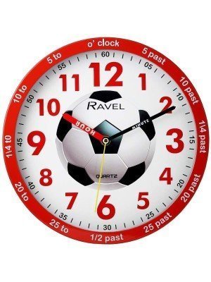 Wholesale Ravel Children's Time Teacher Wall Clock Red