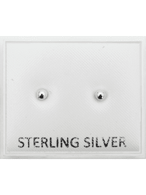 Sterling Silver Ball Studs - 3mm 