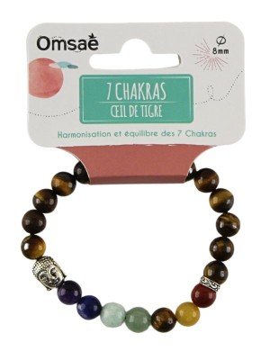 7 Chakras Genuine Gemstone Beads Bracelet 