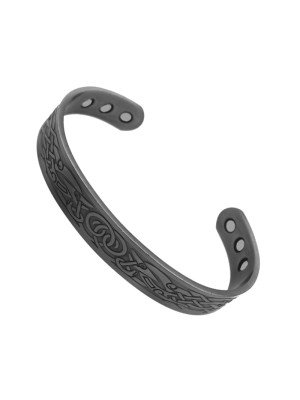 Wholesale Magnetic Bangle With 6 Magnets - Silver