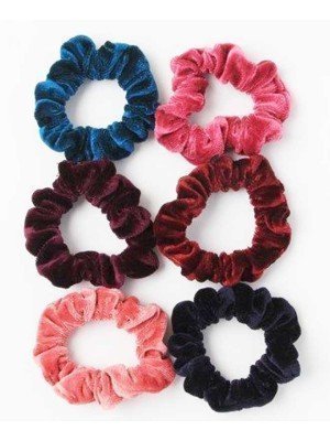 Wholesale Molly & Rose Small Size Coloured Velvet Scrunchie