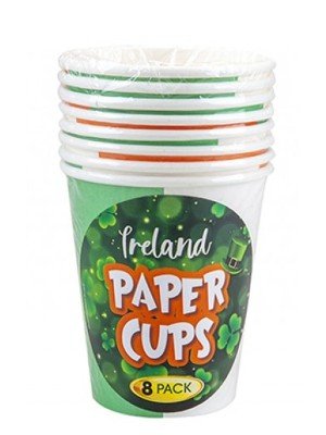 9oz Ireland Paper Cups - Pack of 8