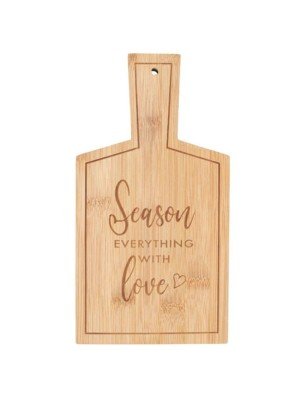 'Season Everything With Love' Bamboo Serving Board   