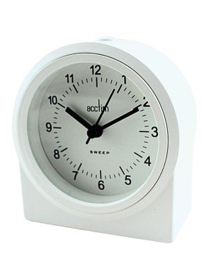 Acctim Archer Sweep Alarm Clock - White