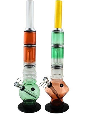 Acrylic Waterpipe - Assorted Designs (14 Inch)