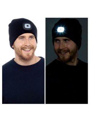 Wholesale Storm Ridge Beanie Hat with Integrated LED Lamp