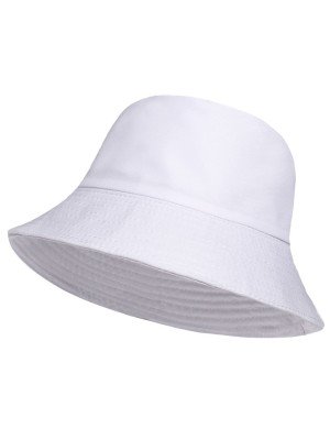 Adults Reversible Bucket Hat - White