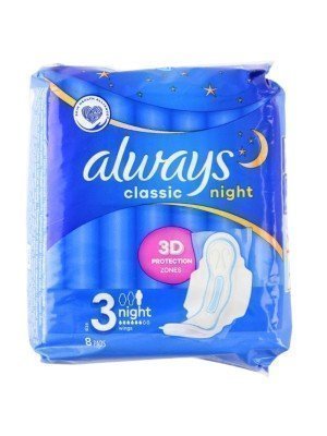Wholesale Always Classic Night Pads With Wings (8pcs) 