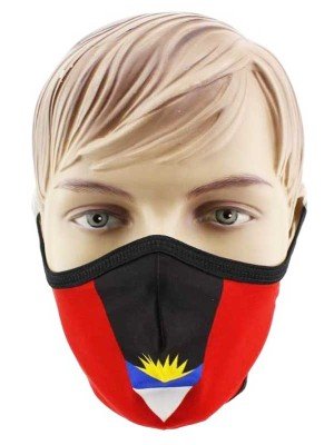 Wholesale Adults Antigua and Barbuda Reusable Face Covering Mask
