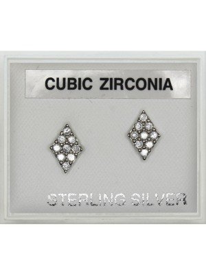 Austrian Crystal Diamond Shape Studs 10mm