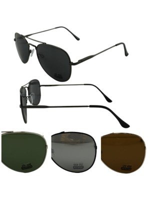 Wholesale Unisex Aviator Sunglasses - Assorted Colours 