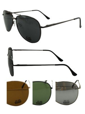 Unisex Aviator Sunglasses - Assorted Colours