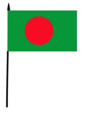 Bangladesh Hand Flag 6cm x 4cm