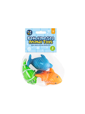 Rub a Dub Bath Time Sea Animal Toy (Pack of 3)