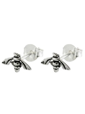 Sterling Silver Bee Ear Studs - Approx Length 5mm
