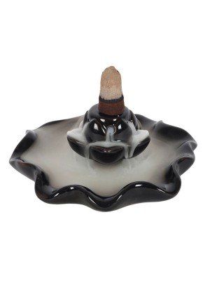 Wholesale Lotus Pool Backflow Incense Burner - Black