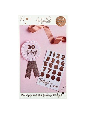 Birthday Badge Personalised with 1 Sticker Sheet