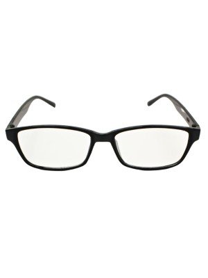 Black Plastic Frame Reading Glasses - +1.0