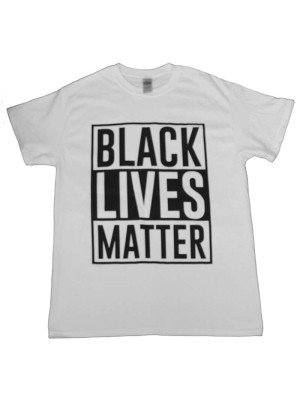 White "Black Lives Matter" Printed T-shirt 