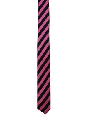 Pink & Black Stripe Tie
