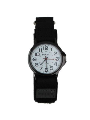 Wholesale Pelex Men's Classic Velcro Strap Watch - Black/White