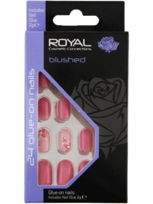 Wholesale Royal Cosmetics 24 Glue-On Nail Tips - Blushed 