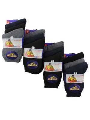 Boy's Thermal Socks (3 Pair Pack) - Assorted (9-12yr)