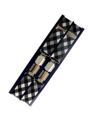 Men's Braces Checkered Design - 25mm Wide