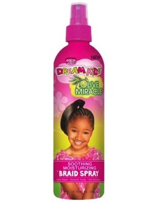 Wholesale African Pride Dream Kids Olive Miracle Soothing Moisturizing Braid Spray - (355 ml) 