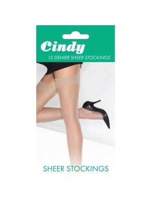 Cindy's 15 Denier Sheer Stockings - Bamboo (One Size)