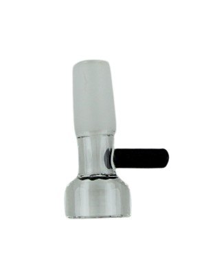 Clear Glass Cone With Black Handle 14mm 