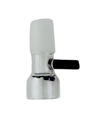 Clear Glass Cone With Black Handle 19mm