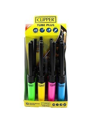 Clipper Multipurpose Tube Plus Utility Lighter - Assorted Colours