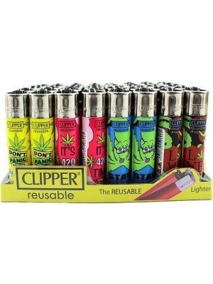 Clipper Reusable Lighters  - Assorted 