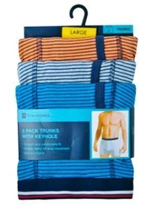 Men's Cotton Stretch Trunks (Pack of 3) - Assorted Sizes