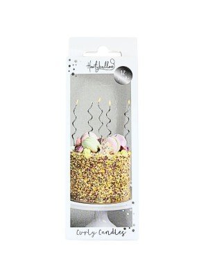 Curly Birthday Candles & Holders