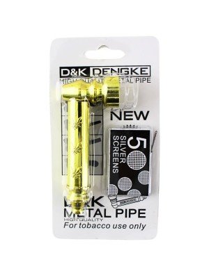 D&K Gold Metal Pipe 2pcs Set 