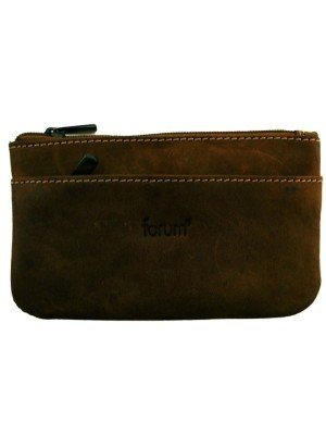 Genuine Forum Leather Coin Purse - Brown