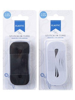 Stich In Time Elastic 2.5 metres - Assorted Colours 