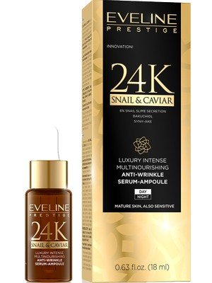Eveline 24K snail & Caviar Anti-Wrinkle Serum - Ampoule
