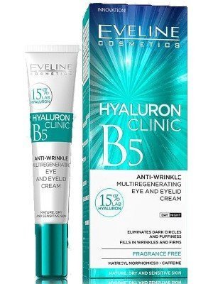 Eveline Hyaluron Clinic B5 Anti-Wrinkle Eye & Eyelid Cream-20ml