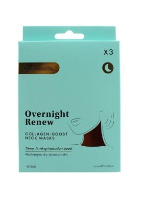 Face Facts Overnight Renew Collagen Boost Neck Mask - Pack of 3 (15ml each)