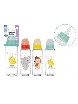 First Steps Baby Feeding Bottle (250ml) - Assorted 