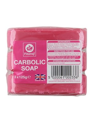 Fitzroy Carbolic Soap (Pack of 3) 