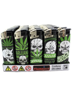 Flamejack Electronic Lighters - Assorted 
