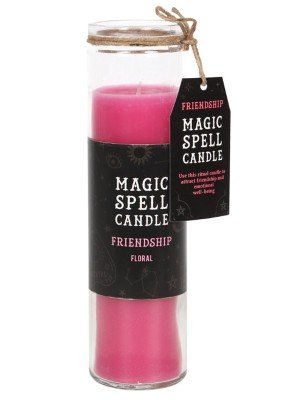Wholesale Floral "Friendship" Spell Tube Candle 
