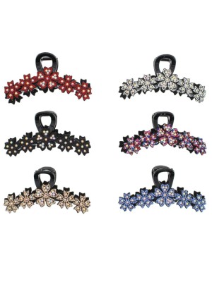 Wholesale Floral Design Diamante Stone Clamps- Assorted Colours