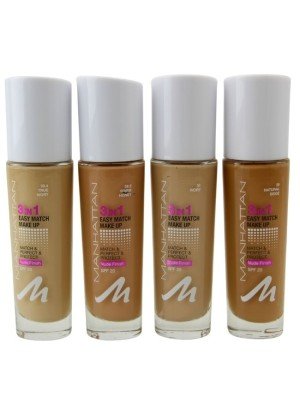Wholesale Manhattan 3-in-1 Easy Match Foundation - Assorted 
