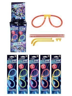 Wholesale Glow In The Dark Eyeglasses - Assorted Colours